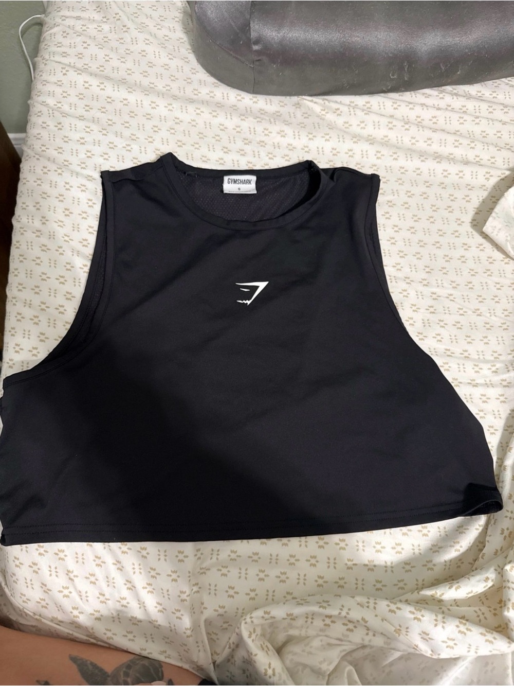 Gymshark Black Performance Crew Neck Top